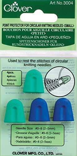 Clover Point Protectors For Circular Knitting Needles-4/Pkg For Sizes 0-8