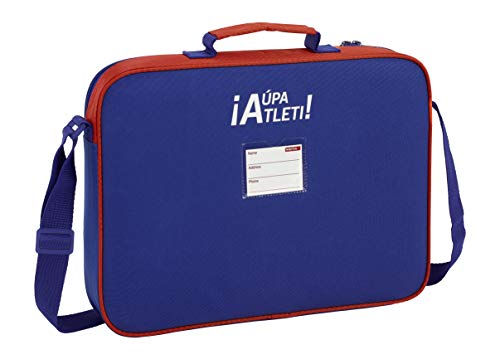 Club Atlético de Madrid Atlético De Madrid Bolso Maletín Cartera extraescolares niño Equipaje para niños, Roja, 38 cm