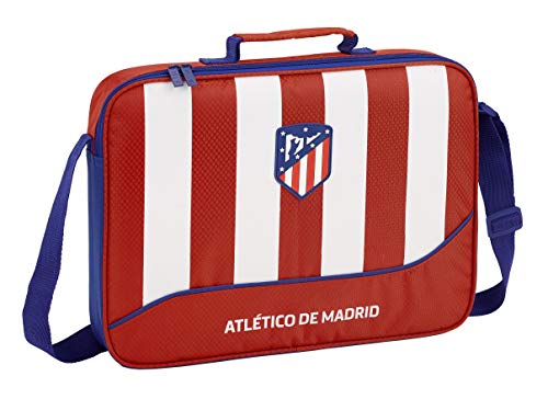Club Atlético de Madrid Atlético De Madrid Bolso Maletín Cartera extraescolares niño Equipaje para niños, Roja, 38 cm Club Atlético de Madrid Atlético De Madrid Bolso Maletín Cartera extraescolares niño Equipaje para niños, Roja, 38 cm