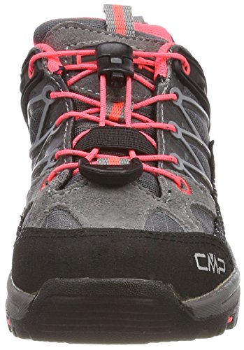 CMP Rigel, Zapatos de Low Rise Senderismo Unisex Niños, Gris (Grey-Red Fluo), 32 EU