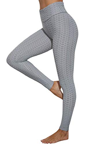 CMTOP Mallas Leggings Mujer Pantalones de Yoga Fitness Cintura Alta Pantalones Deportivos para Running Training Estiramiento Yoga y Pilates