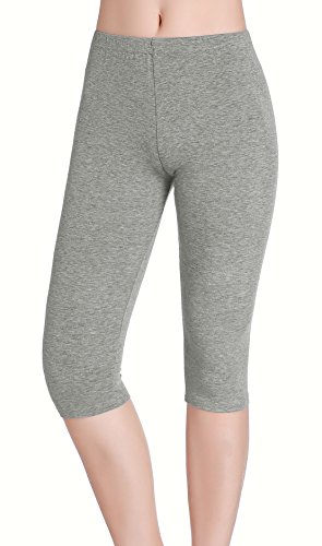 CnlanRow Mujer Pantalones Capri Leggings Cortos Bajo Falda Pantalón 3/4 - Suave Delgada CnlanRow Mujer Pantalones Capri Leggings Cortos Bajo Falda Pantalón 3/4 - Suave Delgada