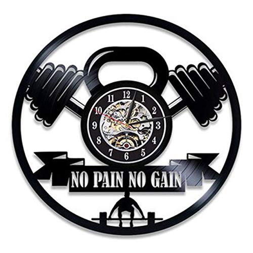 CNLSZM Reloj De Pared De Disco De Vinilo Diseño Moderno Sin Dolor Sin Ganancia Gimnasio Culturismo Fitness Deporte Reloj De Vinilo Reloj De Pared Culturista Regalo-with LED CNLSZM Reloj De Pared De Disco De Vinilo Diseño Moderno Sin Dolor Sin Ganancia Gimnasio Culturismo Fitness Deporte Reloj De Vinilo Reloj De Pared Culturista Regalo-with LED