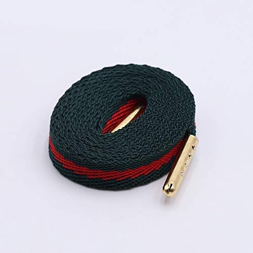 CNSD Shoestrings Capa 8 mm Verde Rojo Correas Cinta Cordones de poliéster Plana Cordones Individuales con Puntas de plástico for los Zapatos de Las Zapatillas de Deporte CNSD Shoestrings Capa 8 mm Verde Rojo Correas Cinta Cordones de poliéster Plana Cordones Individuales con Puntas de plástico for los Zapatos de Las Zapatillas de Deporte