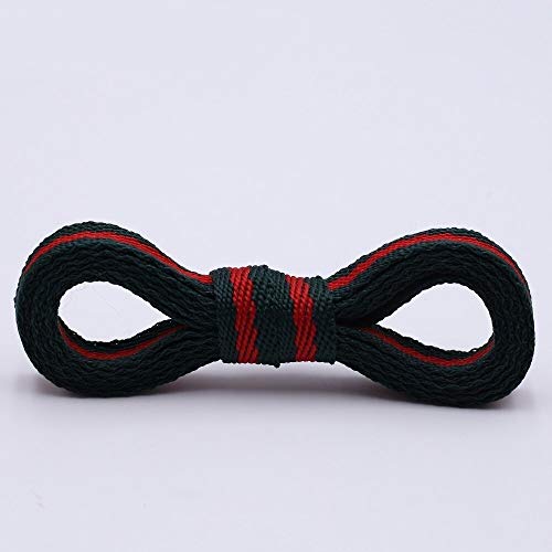 CNSD Shoestrings Capa 8 mm Verde Rojo Correas Cinta Cordones de poliéster Plana Cordones Individuales con Puntas de plástico for los Zapatos de Las Zapatillas de Deporte CNSD Shoestrings Capa 8 mm Verde Rojo Correas Cinta Cordones de poliéster Plana Cordones Individuales con Puntas de plástico for los Zapatos de Las Zapatillas de Deporte