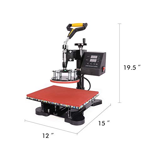 CO-Z 8 en 1 Prensa de Calor 1250W 30X38CM Prensa Térmica Giratoria con Pantalla LED Máquina de Impresión de Calor para Camiseta/Máscara/Bolsa (8 EN 1) CO-Z 8 en 1 Prensa de Calor 1250W 30X38CM Prensa Térmica Giratoria con Pantalla LED Máquina de Impresión de Calor para Camiseta/Máscara/Bolsa (8 EN 1)