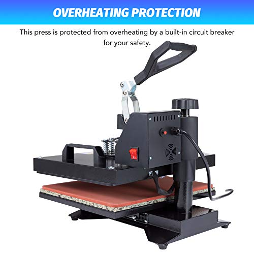 CO-Z Prensa de Calor 30 X 38CM Impresora para Camisetas con Control Digital Dual Máquina Plancha Termica Sublimacion Giratoria de 360 Grados (30 x 38 cm) CO-Z Prensa de Calor 30 X 38CM Impresora para Camisetas con Control Digital Dual Máquina Plancha Termica Sublimacion Giratoria de 360 Grados (30 x 38 cm)