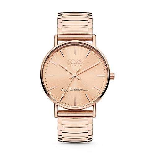 CO88 Collection 8CW 10059 Reloj de Mujer - Acero Inoxidable expandible - Ø 36 mm - Oro Rosa/Oro Rosa