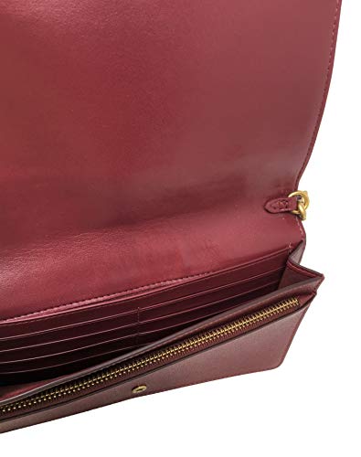 Coach Hayden - Bolso plegable con correa ajustable, piel, color burdeos, 20 x 12 x 4 cm Coach Hayden - Bolso plegable con correa ajustable, piel, color burdeos, 20 x 12 x 4 cm