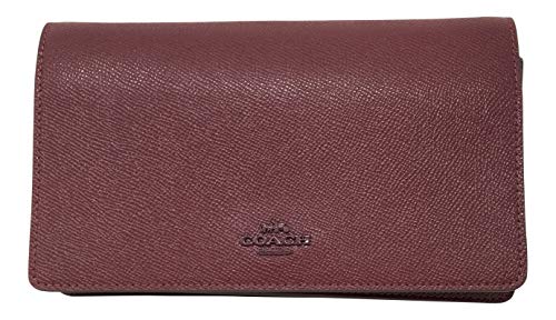 Coach Hayden - Bolso plegable con correa ajustable, piel, color burdeos, 20 x 12 x 4 cm Coach Hayden - Bolso plegable con correa ajustable, piel, color burdeos, 20 x 12 x 4 cm