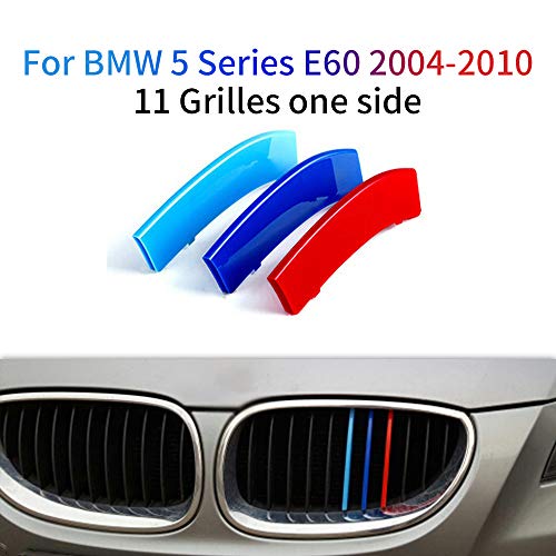 Cobear M-Colore Franjas Decorativas para Parrilla Delantera para 5 Series E60 525i 528i 530i 535i 545i 550i 2004-2010 3 Piezas (11 Varillas) Cobear M-Colore Franjas Decorativas para Parrilla Delantera para 5 Series E60 525i 528i 530i 535i 545i 550i 2004-2010 3 Piezas (11 Varillas)