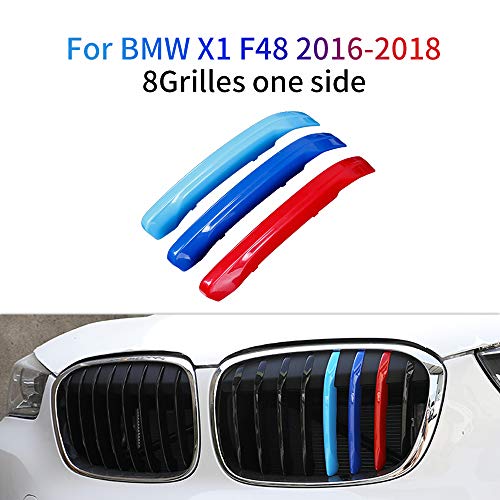Cobear M-Colore Franjas Decorativas para Parrilla Delantera para X1 F48 2016-2018 3 Piezas (8 Varillas) Cobear M-Colore Franjas Decorativas para Parrilla Delantera para X1 F48 2016-2018 3 Piezas (8 Varillas)