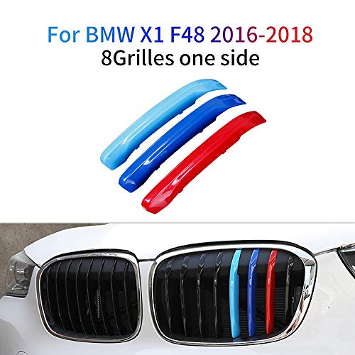 Cobear M-Colore Franjas Decorativas para Parrilla Delantera para X1 F48 2016-2018 3 Piezas (8 Varillas)