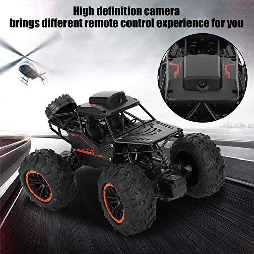 Coche de Control Remoto 1:18 2.4G RC Crawler Car Toy 360 ° Doble Giro Lateral Vehículo Todoterreno Juguete con cámara para niños