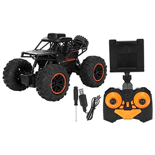 Coche de Control Remoto 1:18 2.4G RC Crawler Car Toy 360 ° Doble Giro Lateral Vehículo Todoterreno Juguete con cámara para niños