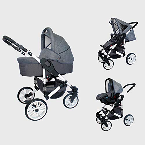 Cochecito bebe 3 piezas X-Trall BBtwin carro trio (lino gris)