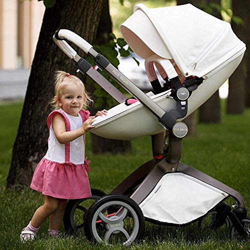 Cochecito de bebé Hot Mom 2 en 1 con Sillas de paseo, 2020 Lifestyle F22 con 2 piezas - Blanc