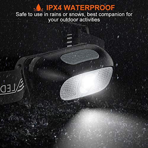 Cocoda Linterna Frontal, Frontal LED USB Recargables con 5 Modos de Luz, 200 Lúmenes, Impermeable IPX4 para Niños y Adultos, Ajustable Linterna Cabeza con Luz Roja para Correr, Acampar, Senderismo Cocoda Linterna Frontal, Frontal LED USB Recargables con 5 Modos de Luz, 200 Lúmenes, Impermeable IPX4 para Niños y Adultos, Ajustable Linterna Cabeza con Luz Roja para Correr, Acampar, Senderismo