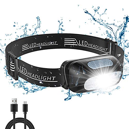 Cocoda Linterna Frontal, Frontal LED USB Recargables con 5 Modos de Luz, 200 Lúmenes, Impermeable IPX4 para Niños y Adultos, Ajustable Linterna Cabeza con Luz Roja para Correr, Acampar, Senderismo Cocoda Linterna Frontal, Frontal LED USB Recargables con 5 Modos de Luz, 200 Lúmenes, Impermeable IPX4 para Niños y Adultos, Ajustable Linterna Cabeza con Luz Roja para Correr, Acampar, Senderismo