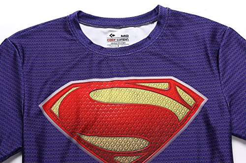 Cody Lundin - Camiseta de fitness para hombre, manga corta, diseño de símbolo de Superman, Hombre, color Superman B, tamaño L Cody Lundin - Camiseta de fitness para hombre, manga corta, diseño de símbolo de Superman, Hombre, color Superman B, tamaño L