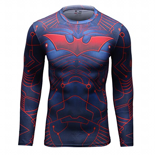 Cody Lundin Hombre de Aptitud de Apretado Culturismo Hombres Manga Larga Camiseta Slim Deporte al Aire Libre t-Shirt (M, Bat-b) Cody Lundin Hombre de Aptitud de Apretado Culturismo Hombres Manga Larga Camiseta Slim Deporte al Aire Libre t-Shirt (M, Bat-b)
