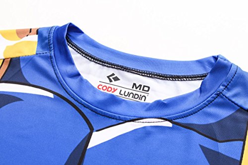 Cody Lundin Hombres Tapas de la Camiseta de Digital Impreso Manga Corta Ajustada Camisa Hombre Deporte al Aire Libre Fitness Estilo (M)