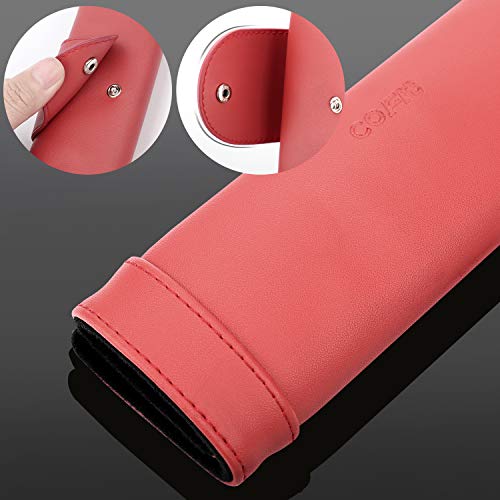 COFIT Almohadillas Alargadas para Cinturón de Seguridad, Largas de 33cm con más Protección Cómoda para los Hombros Ideal para Su Conducción y Viaje, Juego de 2, Roja