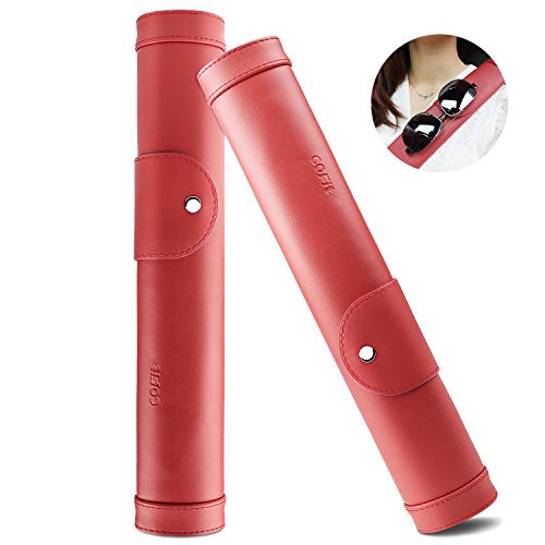 COFIT Almohadillas Alargadas para Cinturón de Seguridad, Largas de 33cm con más Protección Cómoda para los Hombros Ideal para Su Conducción y Viaje, Juego de 2, Roja