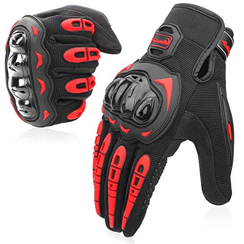 COFIT Guantes de Motos, Guantes de Pantalla Táctil Full Touch para Carreras de Motos, MTB, Escalada, Senderismo y Otros Deportes al Aire Libre - Rojo XL COFIT Guantes de Motos, Guantes de Pantalla Táctil Full Touch para Carreras de Motos, MTB, Escalada, Senderismo y Otros Deportes al Aire Libre - Rojo XL