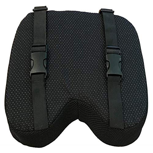 Cojín antideslizante para máquina de remo con espuma viscoelástica más gruesa, funda lavable y correas. También funciona muy bien con bicicleta estática reclinable.