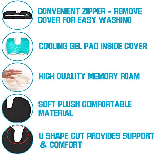 CojíN CojíN CojíN De Masaje Para Silla, CojíN De Gel Para Asiento De AutomóVil En Forma De U, CojíN OrtopéDico De Espuma ViscoeláStica Para Asiento En U CojíN CojíN CojíN De Masaje Para Silla, CojíN De Gel Para Asiento De AutomóVil En Forma De U, CojíN OrtopéDico De Espuma ViscoeláStica Para Asiento En U