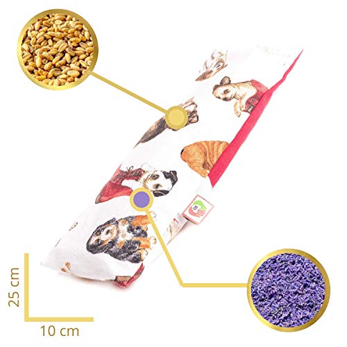 Cojín de Yoga para Meditación - Almohadilla de Semillas para Ojos y Cara (25x10 cm) - Antifaz Relajante con Funda Lavable, Tela de Algodón 100% y Olor a Lavanda (Perritos) Cojín de Yoga para Meditación - Almohadilla de Semillas para Ojos y Cara (25x10 cm) - Antifaz Relajante con Funda Lavable, Tela de Algodón 100% y Olor a Lavanda (Perritos)