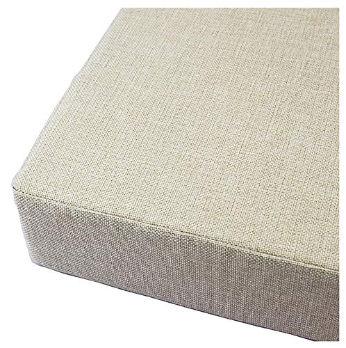 Cojín para Banco para Bancos de jardín colchoneta Asiento Bancos 5 cm Grosor Varios Tamaños-Beige Claro 100x30x5cm(39x12x2in)