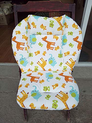 Cojín para silla alta para bebé, transpirable, con diseño de animal