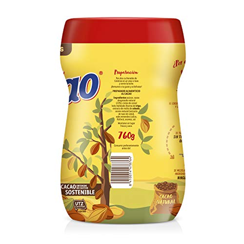 Cola Cao Original: con Cacao Natural y sin Aditivos - 760g Cola Cao Original: con Cacao Natural y sin Aditivos - 760g