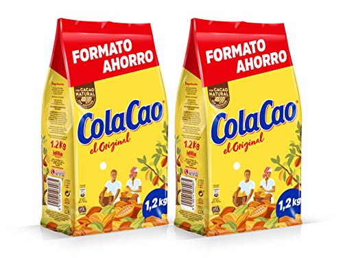 ColaCao Original: con Cacao Natural y sin Aditivos - 1200g (Pack de 2)