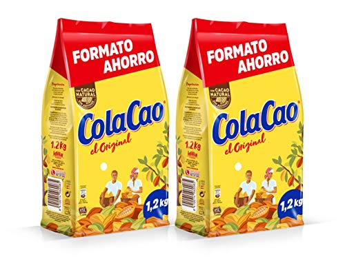 ColaCao Original: con Cacao Natural y sin Aditivos - 1200g (Pack de 2) ColaCao Original: con Cacao Natural y sin Aditivos - 1200g (Pack de 2)