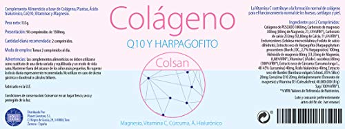 Colágeno Con Magnesio |Vitamina C|Ácido Hialurónico + Q10 |Cúrcuma|Hárpago| Vitamina D3 |Suplemento Para Una Piel Radiante y Un Buen Mantenimiento las Articulaciones| 90 COMP Colágeno Con Magnesio |Vitamina C|Ácido Hialurónico + Q10 |Cúrcuma|Hárpago| Vitamina D3 |Suplemento Para Una Piel Radiante y Un Buen Mantenimiento las Articulaciones| 90 COMP
