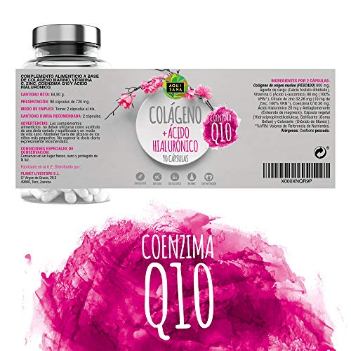 Colágeno Marino Con Ácido Hialurónico |Colágeno Con Vitamina C + Q10 |Suplemento Para Una Piel Radiante y Un Buen Mantenimiento las Articulaciones| 90 Cápsulas – Aquisana Colágeno Marino Con Ácido Hialurónico |Colágeno Con Vitamina C + Q10 |Suplemento Para Una Piel Radiante y Un Buen Mantenimiento las Articulaciones| 90 Cápsulas – Aquisana