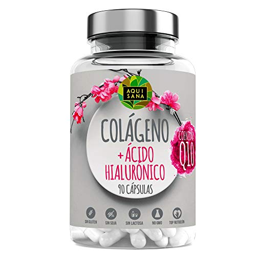 Colágeno Marino Con Ácido Hialurónico |Colágeno Con Vitamina C + Q10 |Suplemento Para Una Piel Radiante y Un Buen Mantenimiento las Articulaciones| 90 Cápsulas – Aquisana Colágeno Marino Con Ácido Hialurónico |Colágeno Con Vitamina C + Q10 |Suplemento Para Una Piel Radiante y Un Buen Mantenimiento las Articulaciones| 90 Cápsulas – Aquisana
