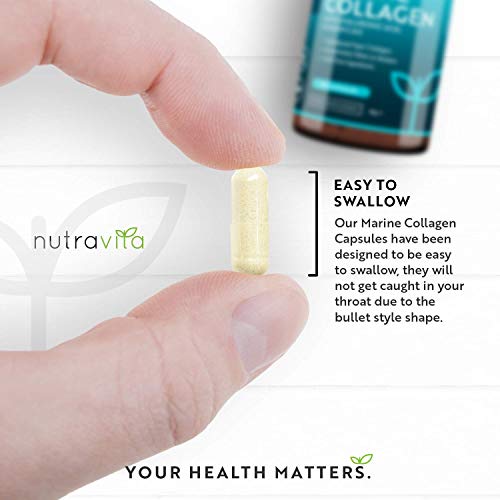 Colágeno Marino Dosis Alta 1000 mg, Ácido Hialurónico, Vitamina C y E | 90 cápsulas | Biodisponibilidad superior | fabricado por Nutravita Colágeno Marino Dosis Alta 1000 mg, Ácido Hialurónico, Vitamina C y E | 90 cápsulas | Biodisponibilidad superior | fabricado por Nutravita