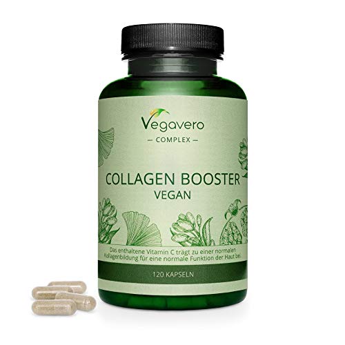 Colágeno Vegano Complex Vegavero® | Regenerador Cartílago + Articulaciones y Huesos + Anti Aging & Antioxidante | 120 Cápsulas | Con L-Prolina + L-Lisina | Sin Aditivos | Vegan Collagen