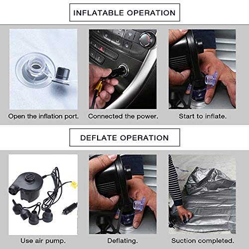 Colchón Inflable para Coche Cama Air de Auto SUV Viaje Camping Senderismo Cama Hinchable de Coche SUV Plegable Extendida para el Reposo de Sueño Sofá Hinchable para Movimiento íntimo Convertible Colchón Inflable para Coche Cama Air de Auto SUV Viaje Camping Senderismo Cama Hinchable de Coche SUV Plegable Extendida para el Reposo de Sueño Sofá Hinchable para Movimiento íntimo Convertible