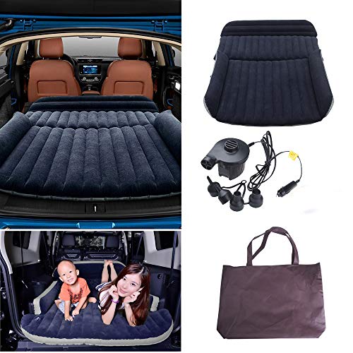 Colchón Inflable para Coche Cama Air de Auto SUV Viaje Camping Senderismo Cama Hinchable de Coche SUV Plegable Extendida para el Reposo de Sueño Sofá Hinchable para Movimiento íntimo Convertible