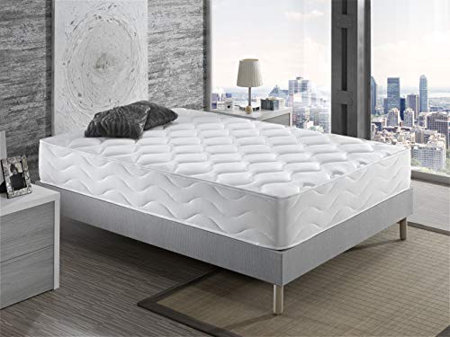 Colchón Manhattan 25 cm dDagostino Home – Colchón 25 cm, 135x190, Viscoelastico & Latex, Firmeza Alta, Reversible Colchón Manhattan 25 cm dDagostino Home – Colchón 25 cm, 135x190, Viscoelastico & Latex, Firmeza Alta, Reversible