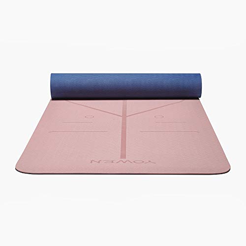 Colchoneta de Yoga, Esterilla Yoga, Tapete de Yoga, 6mm TPE Yoga Mat, Estera Yoga Ecológica de Ejercicios Antideslizante Esterilla de Entrenamiento para Pilates con Sistema de Alineación Corporal Colchoneta de Yoga, Esterilla Yoga, Tapete de Yoga, 6mm TPE Yoga Mat, Estera Yoga Ecológica de Ejercicios Antideslizante Esterilla de Entrenamiento para Pilates con Sistema de Alineación Corporal