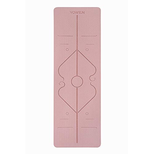 Colchoneta de Yoga, Esterilla Yoga, Tapete de Yoga, 6mm TPE Yoga Mat, Estera Yoga Ecológica de Ejercicios Antideslizante Esterilla de Entrenamiento para Pilates con Sistema de Alineación Corporal Colchoneta de Yoga, Esterilla Yoga, Tapete de Yoga, 6mm TPE Yoga Mat, Estera Yoga Ecológica de Ejercicios Antideslizante Esterilla de Entrenamiento para Pilates con Sistema de Alineación Corporal