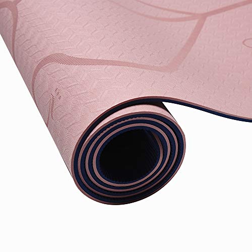 Colchoneta de Yoga, Esterilla Yoga, Tapete de Yoga, 6mm TPE Yoga Mat, Estera Yoga Ecológica de Ejercicios Antideslizante Esterilla de Entrenamiento para Pilates con Sistema de Alineación Corporal Colchoneta de Yoga, Esterilla Yoga, Tapete de Yoga, 6mm TPE Yoga Mat, Estera Yoga Ecológica de Ejercicios Antideslizante Esterilla de Entrenamiento para Pilates con Sistema de Alineación Corporal