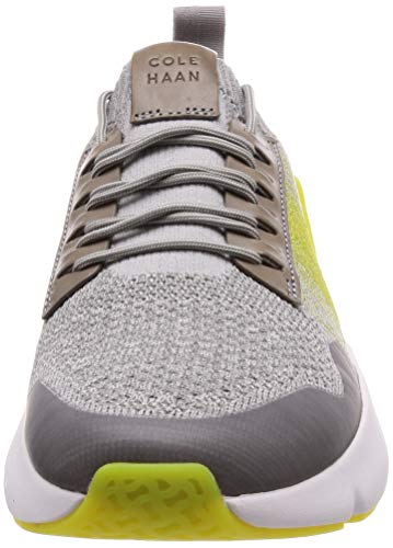 Cole Haan Herren Zerogrand All-Day Trainer Sneaker, Grau Nimbus Cloud Knit/Black/Sulphur Spring/Ivory Gray/Slphr/White, 41 EU