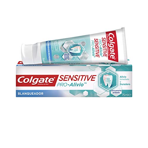 Colgate Sensitive Pro Alivio, Pasta de dientes blanqueante, alivio inmediato y duradero - Pack 12 uds x 75ml